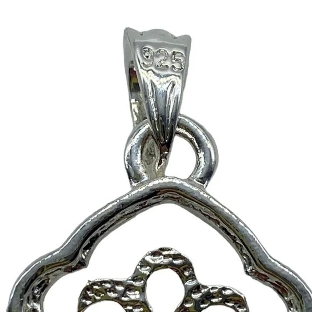 Ammonite Gemstone Sterling Silver 925 Pendant 2.5in